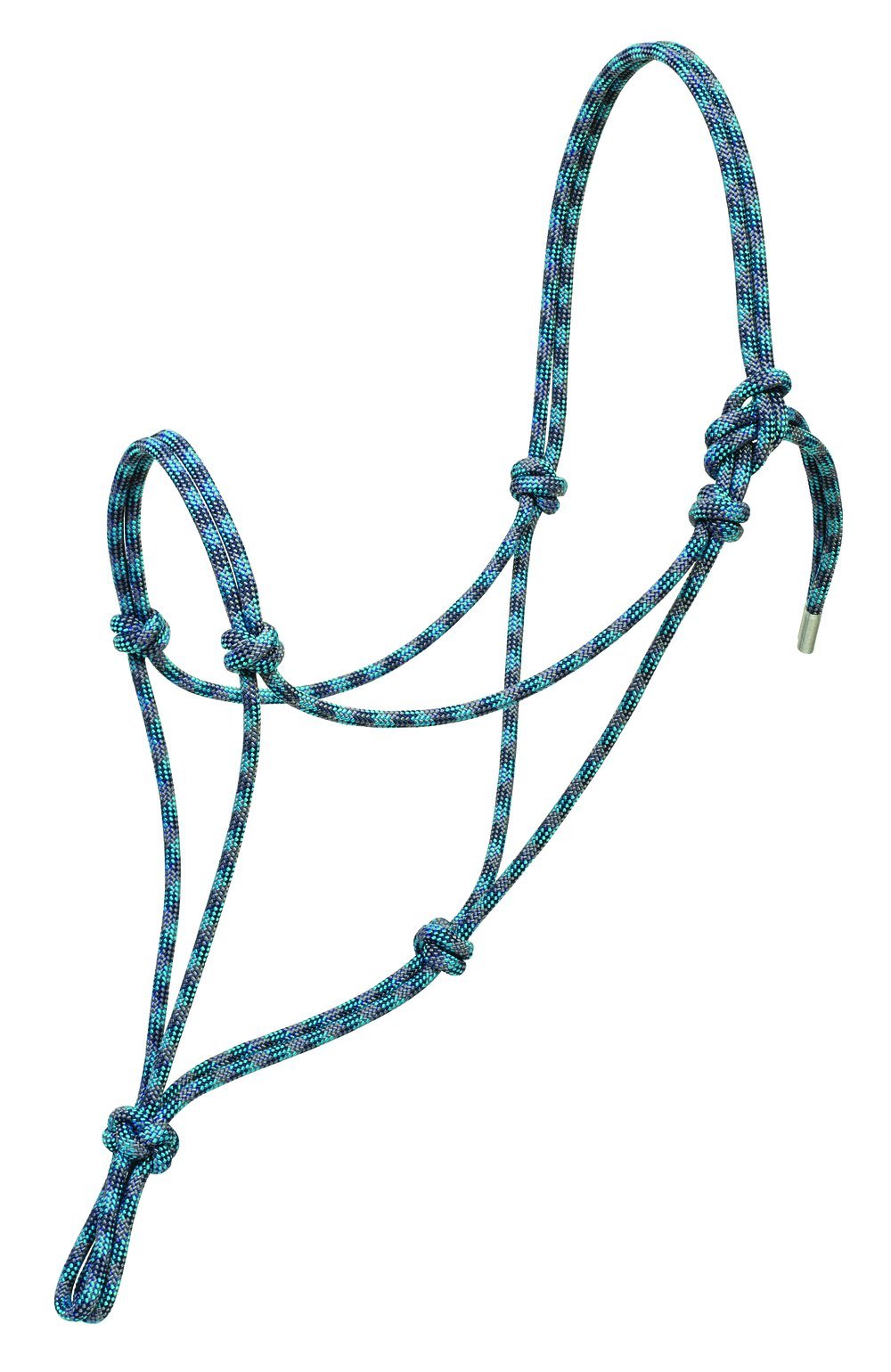 Silvertip Weaver Leather No. 95 Rope Halter Pacific Blue/Navy/Turquoise, Average