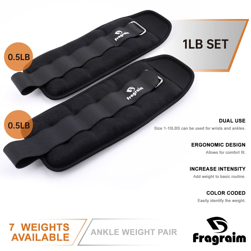 Ankle Weights, 0.5 Lb Each (1 Lb Pair) Wrist Leg Arm Weights For Women, Kids And Men, Comfortable And Soft, Pretty Sturdy, Perfe