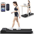 Deerrun Walking Pad, 2024 Upgrade Smart Under Desk Treadmill, Led Display & App/Remote Control, Treadmills For Home, Low Noise K