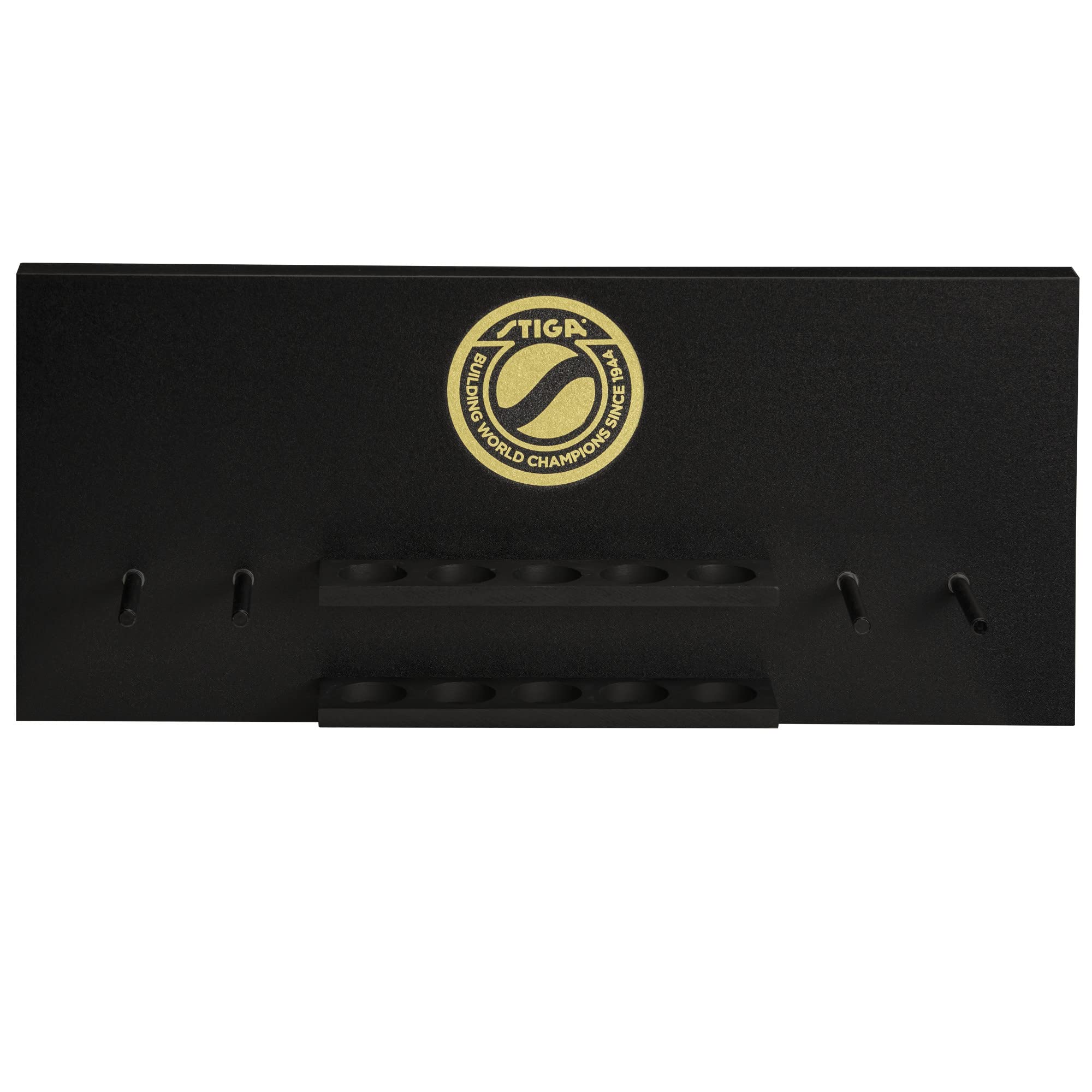Stiga Ping Pong Storage Wall Rack | Holds Up To 10 Balls And 6 Paddles | Easy Mount For Any Flat Surface