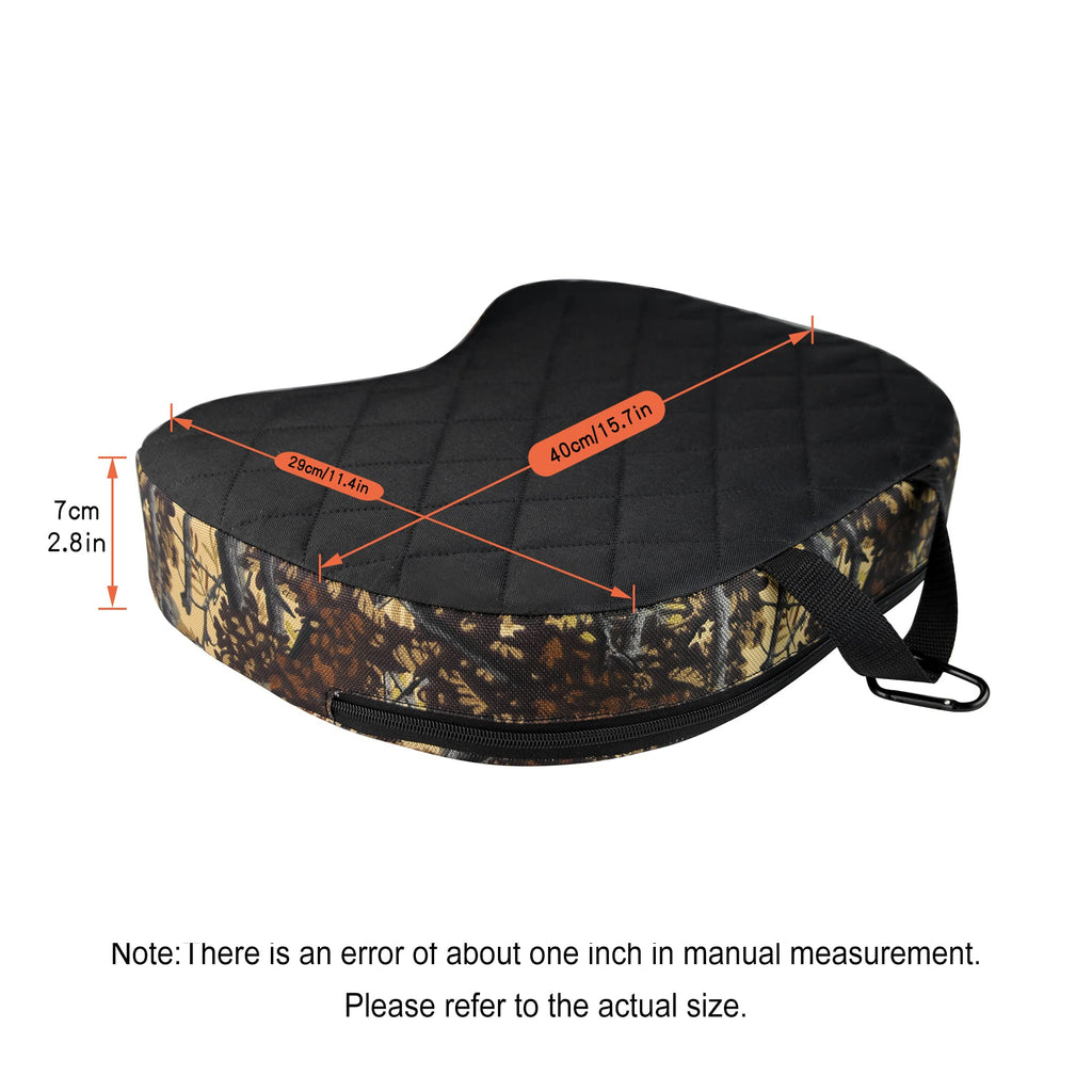 Urmona Portable Hunting Seat Cushion, 11.4 X 15.7 X 2.8In Thicken Lightweight Outdoor Cushion, Waterproof Sponge Dirty Proof Pad