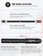 Tiakia Mini Bike Pump,Portable Compact Bicycle Pump,High Pressure Frame Pump 260Psi- Air Hand Pump Fit Presta, Schrader & Woods