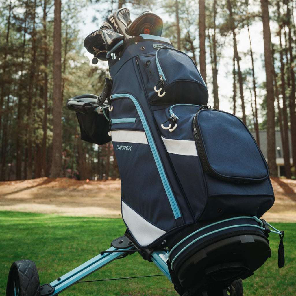 Datrek DG Lite III Golf Cart Bag, 14 Way Top with Full Length Individual Dividers, Rubberized Putter Well, Insulated Cooler Pock