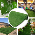 Synthetic Artificial Grass Turf 12Ftx34Ft, Indoor Outdoor Balcony Garden Pet Rug Turf Home Decor, Faux Grass Rug Carpet With Dra