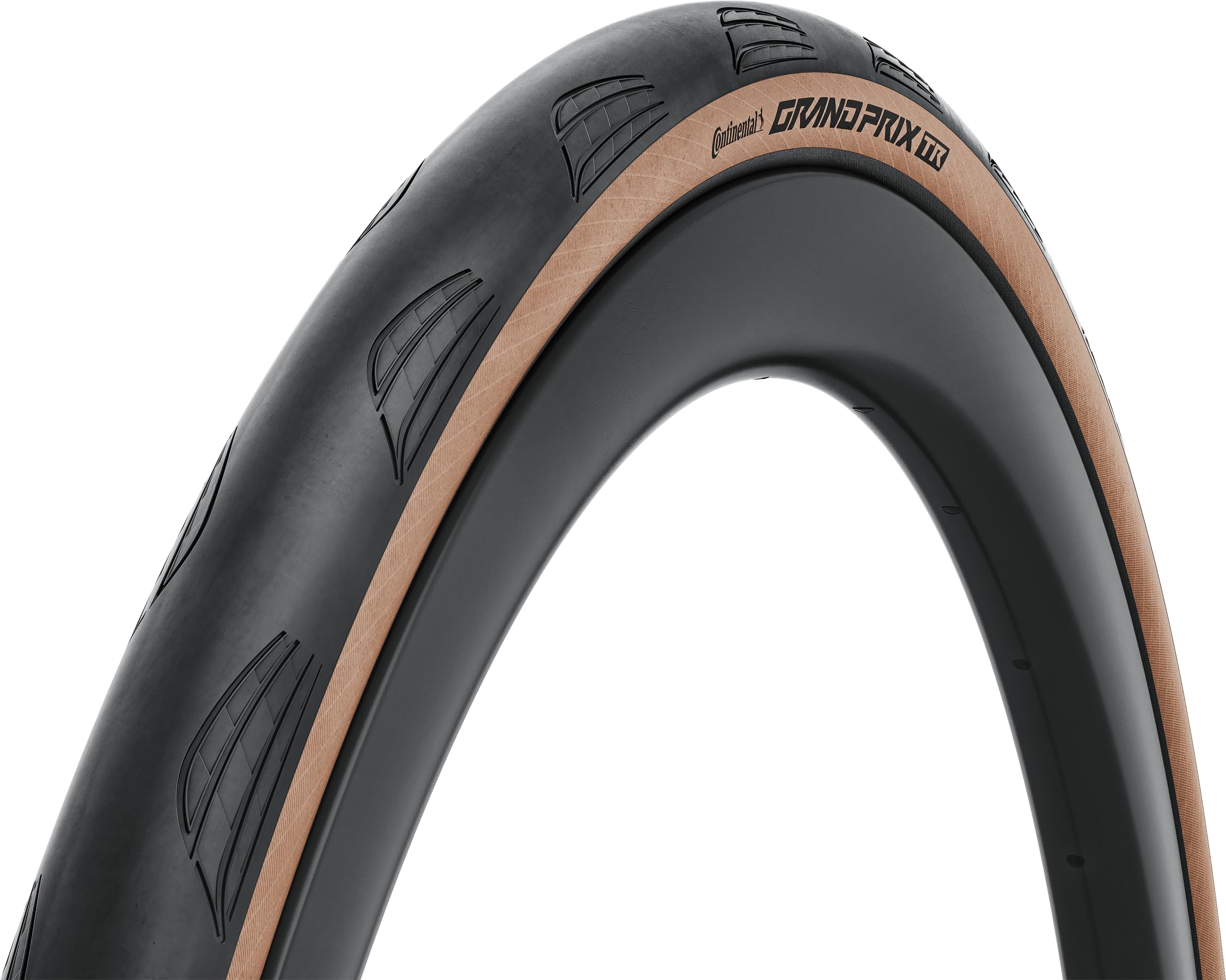 Continental Grand Prix TR - Tubeless Road Bike Tire | Tubeless Road Tire Built for Every Ride 700x25C, Black/Transparent
