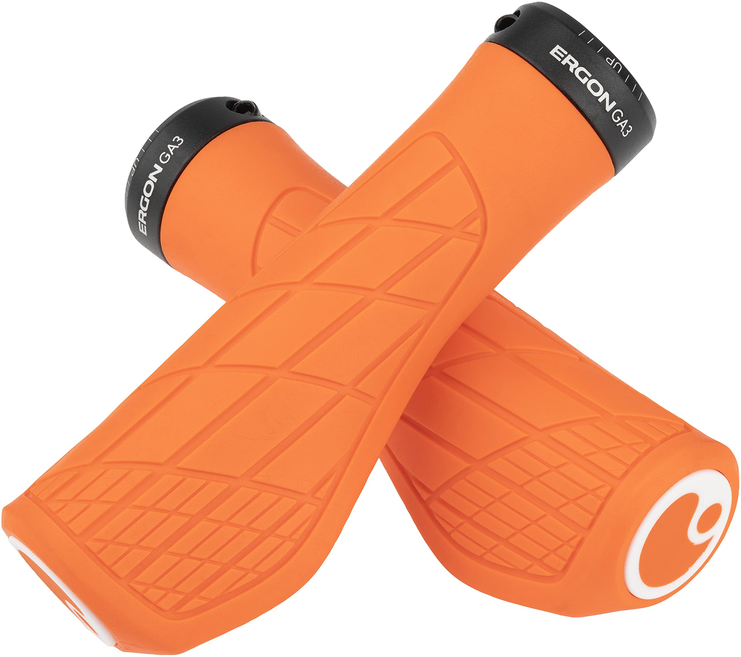 Ergon - Ga3 Ergonomic Lock-On Bicycle Handlebar Grips  Standard Compatibility  For All Mountain, Xc, Trail, Touring Bikes Bikes 