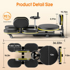 Tdh Leg Stretcher, Split Machine For Fexibility & Splits Training, Adjustable Stretching Equipment For Home Gym, Soft Padding Fo