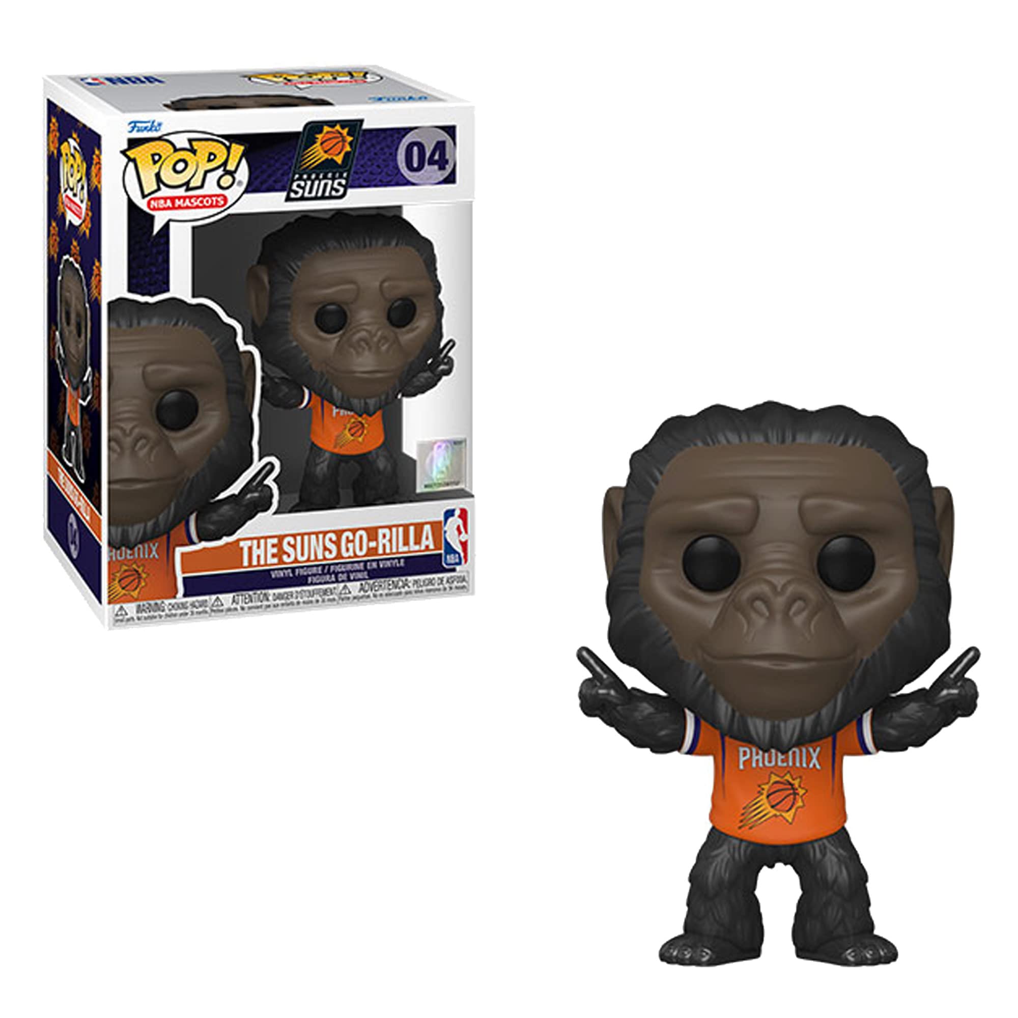 Funko POP NBA Mascots: Phoenix - Go-Rilla The Gorilla, Multicolor, One Size