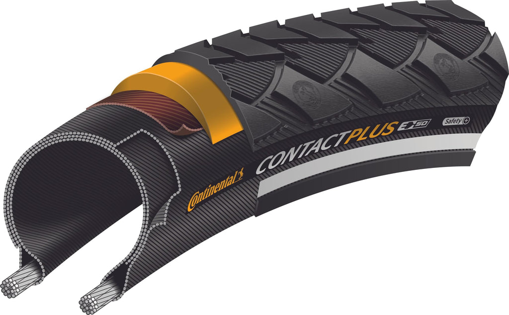 Continental Contact Plus Etrto (42-584) 27.5 X 1.6 Reflex Bike Tires, Black