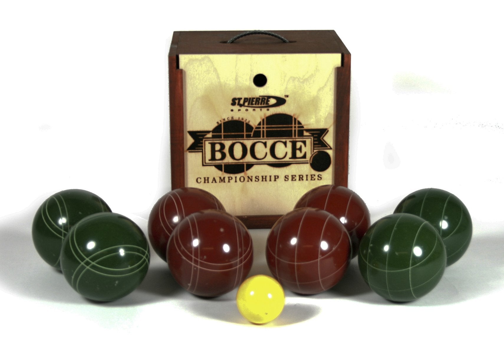 Tournament Bocce Set In Wood Box (Tb2) By St.Pierre - Made In Usa