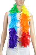 Kids Feather Boa 25 Gram, 4 Feet Long Chandelle Feather Boa, Great For Party, Wedding, Halloween Costume, Christmas Tree, Decora