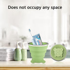Collapsible Cup-Silicone Small Foldable Cups-Expandable Folding Drinking Cups-Reusable Portable Mugs-Cup With Lids For Travel, C