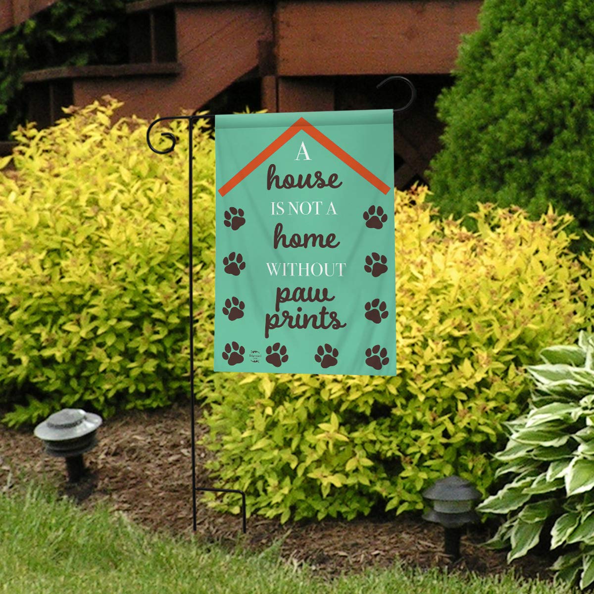 Pawprints Home Garden Flag Dog Cat Animal Lover 125 X 18 Briarwood Lane