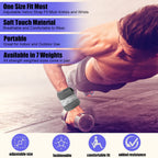 Ankle Weights, 2 Lbs 1 Pair Wrist Leg Arm Weights For Women Men Kids Child With Adjustable Straps, Strength Training Weighted Fo