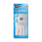 Footjoy Womens Stacooler Golf Glove, Pearl Medium, Worn On Left Hand