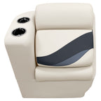 Wise Bm13006L-986 Premier Series Pontoon Left Lean Back Recliner, Platinum/Spectra Navy/Cobalt