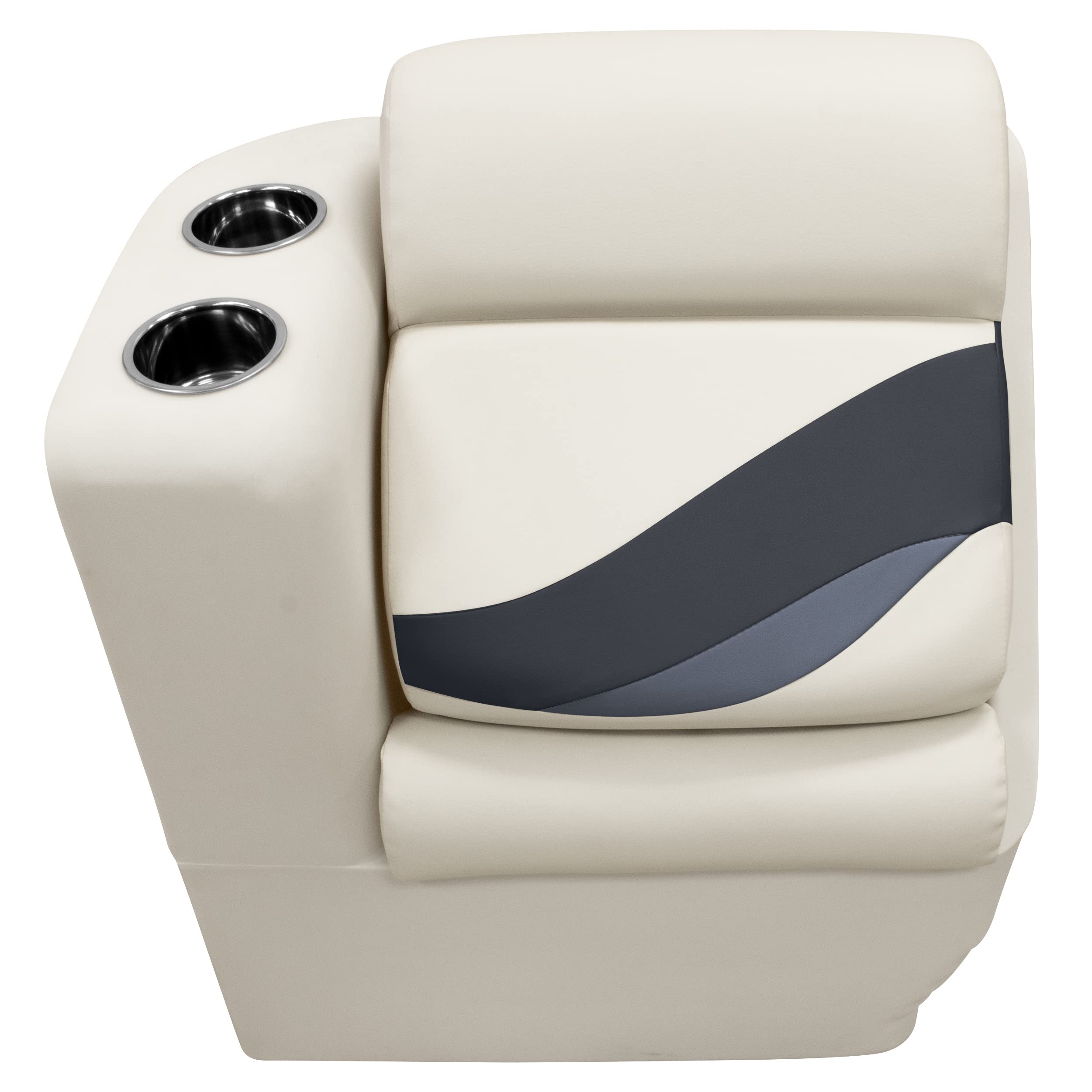 Wise Bm13006L-986 Premier Series Pontoon Left Lean Back Recliner, Platinum/Spectra Navy/Cobalt
