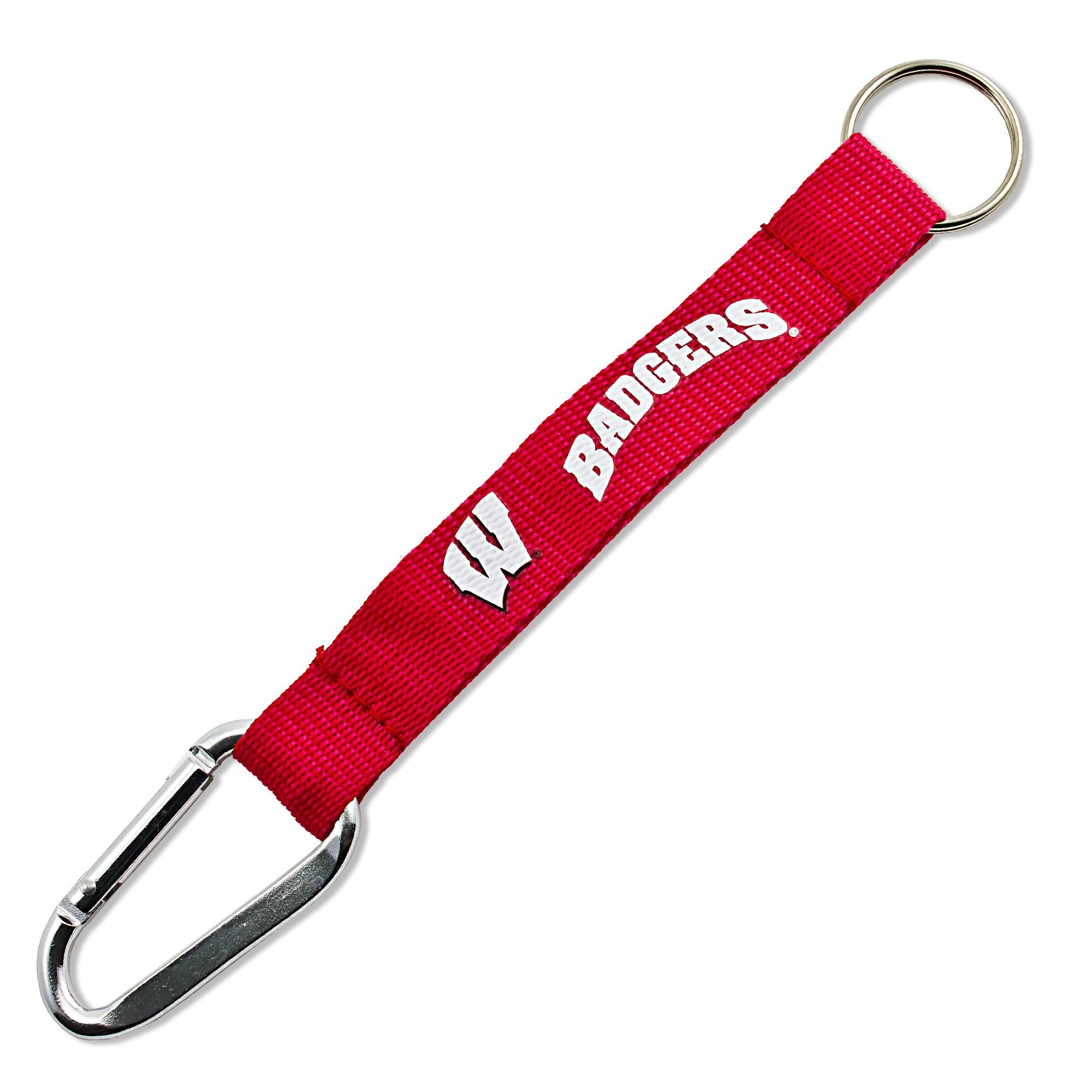 NCAA Wisconsin Badgers Carabiner Lanyard Keychain