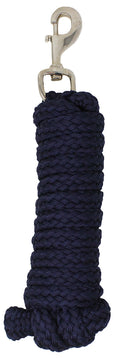 Horse 8' Soft Round Braided Navy Nylon 3/4 Lead Rope with SS Snap 605SE01NV