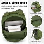 Jueachy Tactical Backpack For Men Hiking Day Pack Molle Military Rucksack Waterproof 30L Edc Bag With Usa Flag Patch Green