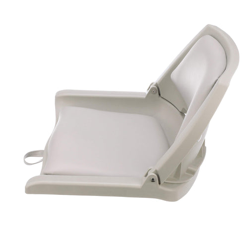 Attwood 98391Gy Padded Boat Seat, Gray, Molded Plastic Frame, 20 Inches W X 17 Inches D X 12 Inches H
