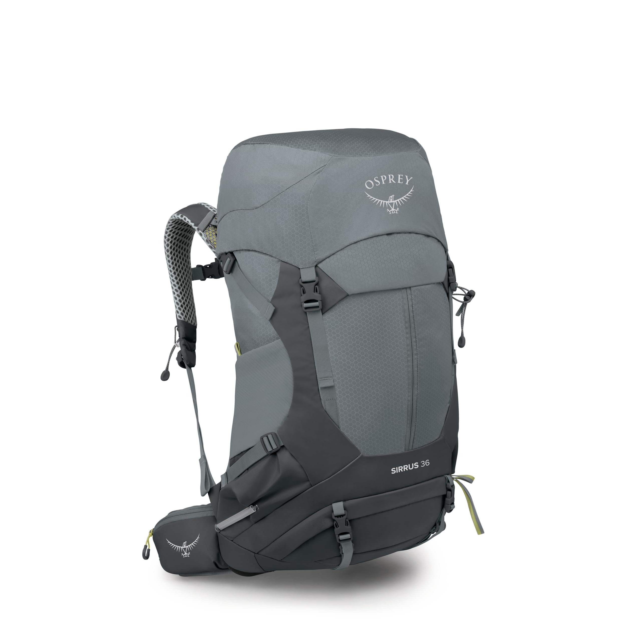Osprey Sirrus 36L Womens Hiking Backpack - Lightweight Backpacking Pack with Waterproof Raincover - Camping Bag, Medium Grey