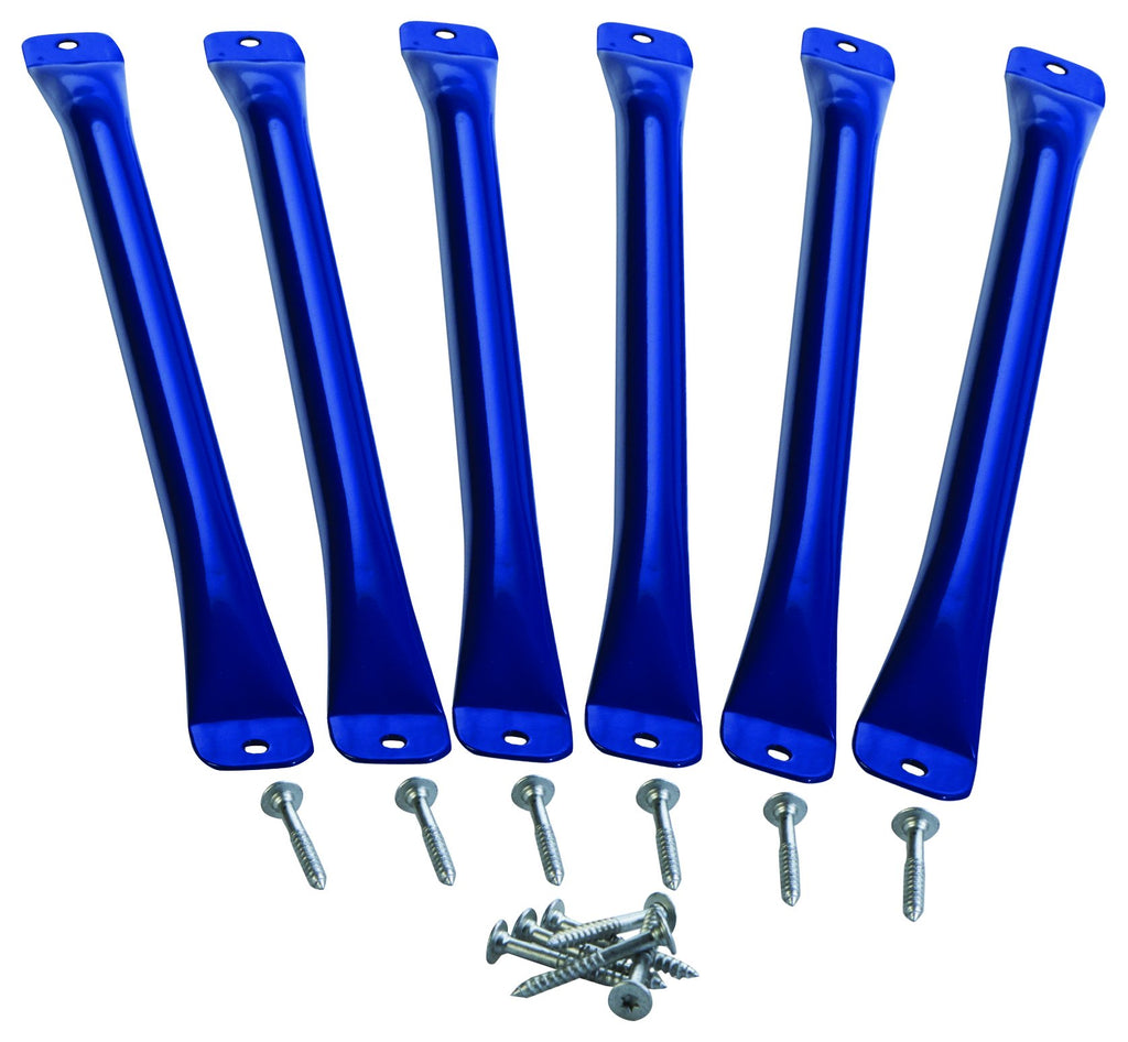 Playset Monkey Bars | Blue | 6 Metal Monkey Bars, Hardware & Easy Installation Instructions Included | Diy Swingset Accessory |