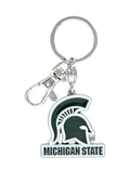 aminco NCAA Michigan State Spartans Heavyweight Logo Keychain