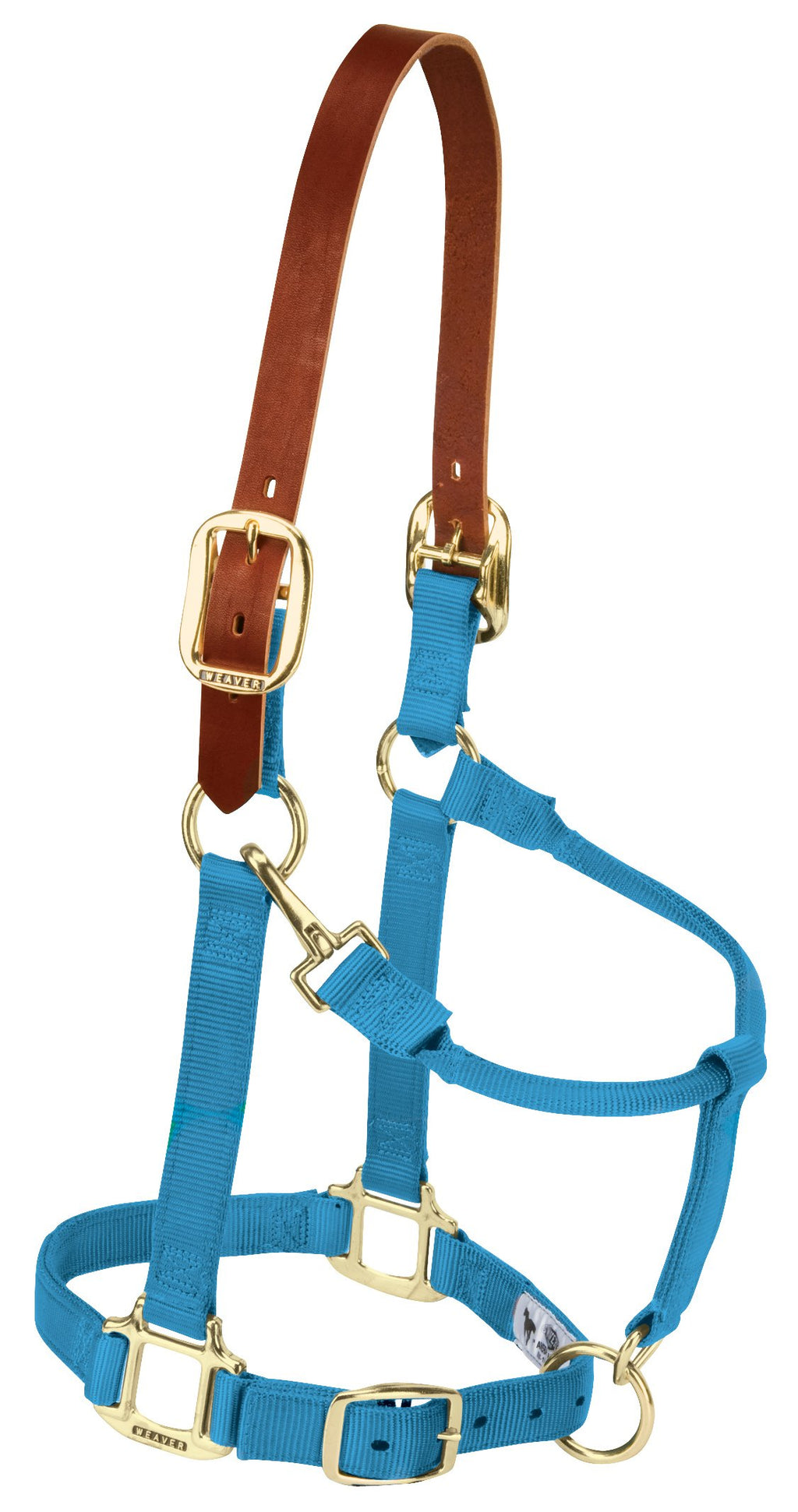 Weaver Leather Adjustable Breakaway Nylon Horse Halter , Hurricane Blue, Weanlingpony