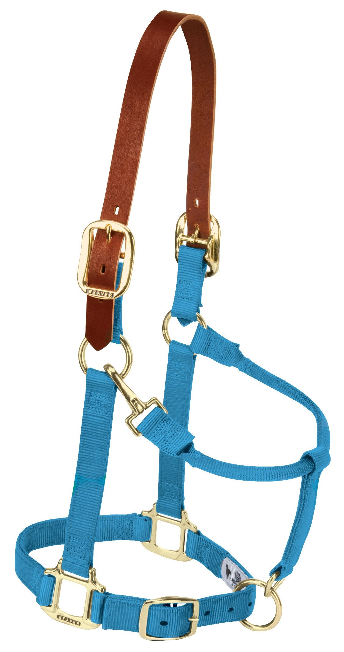 Weaver Leather Adjustable Breakaway Nylon Horse Halter , Hurricane Blue, Weanlingpony