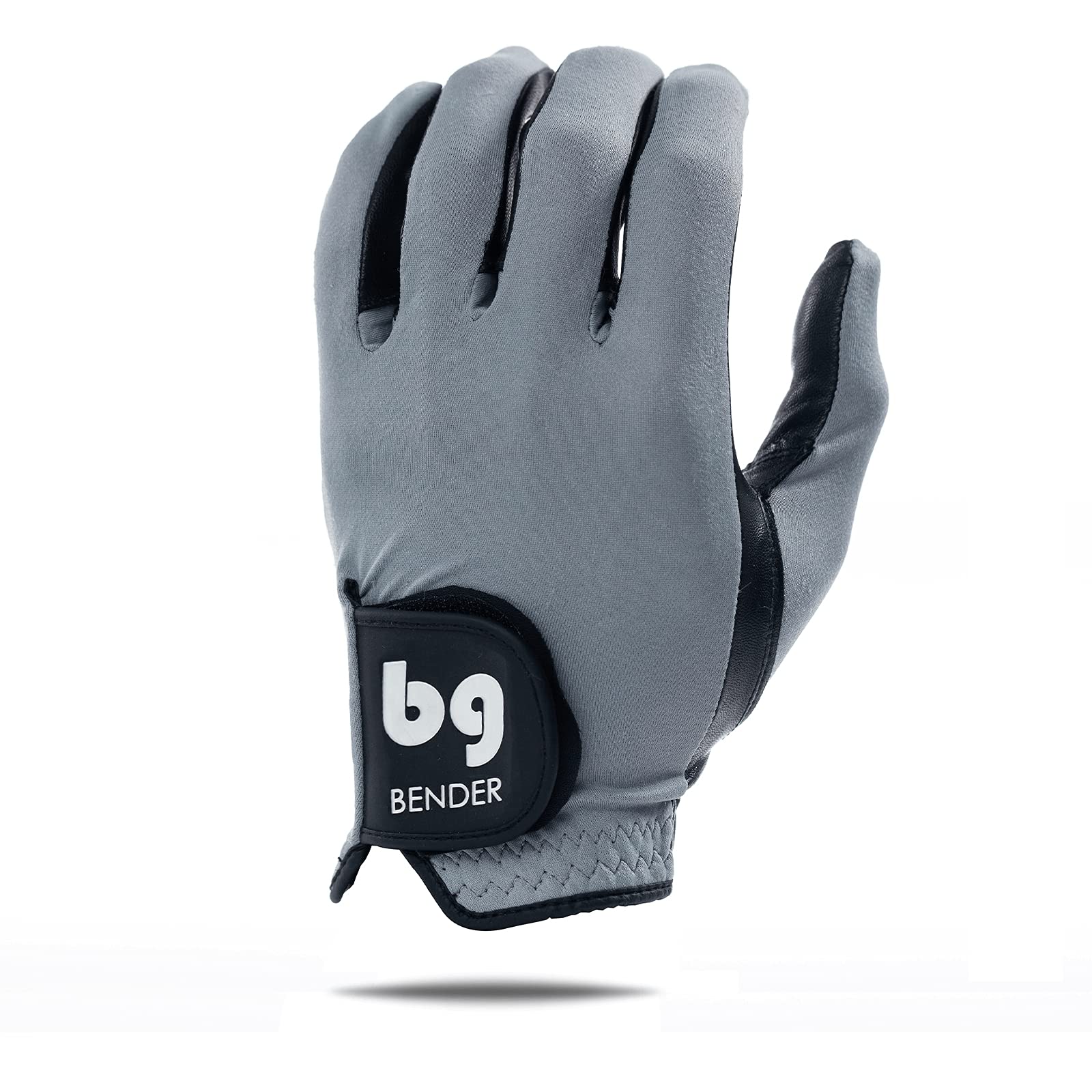 Bg Bender Golf Glove  Wear On Left  (Gray, Mens Xl)