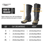 Frelaxy Leg Gaiters 100% Waterproof Hiking Gaiters, Hunting Gaiters With Upgraded Rubber Foot Strap, Adjustable Snow Boot Gaiter