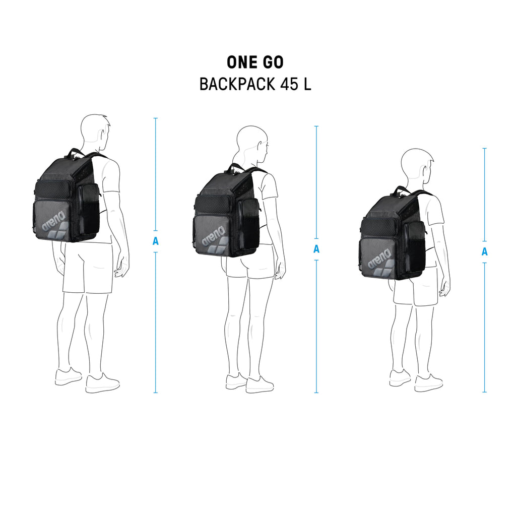 Arena One Go Backpack Swimmers Athletes Sports Gym Rucksack Multisport Daypack Large Size Training Gear Equipment Swim Bag for M