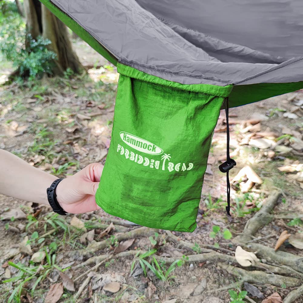 Forbidden Road Camping Hammock 400Lbs Capacity Portable Hammock For Outside, Backyard, Travel, Backpacking, Beach