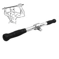 Chillax Gym Cable Attachment, Imported Chrome Straight Rotating Bar, LAT Pull Down Bar, Seated Row Bar, Triceps Rope, Rotating T