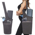 Ewedoos Yoga Mat Bag With Large Size Pocket And Zipper Pocket, Fit Most Size Mats (Gray)