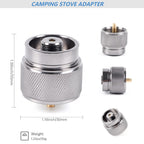 Propane To Butane Adapter Camping Stove Adapter Fuel Canister Gas Adapter 1Lb/16Oz Propane Small Tank Input En417 Lindal Valve O