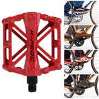 Boruizhen Aluminium Cnc Bike Platform Pedals Lightweight Road Cycling Bicycle Pedals For Mtb Bmx (Red)
