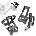 Zefal Toe-Clips L/XL + Christophe 515XL Toe-Straps Set - Technopolymer Double-Pronged Clips with 440mm Braided Straps | Durable 