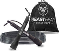 Beast Gear Speed Jump Rope - Workout Jump Ropes For Fitness, Cardio Exercise, Hiit, Mma, Muay Thai, And Boxing - Lightweight, Ad
