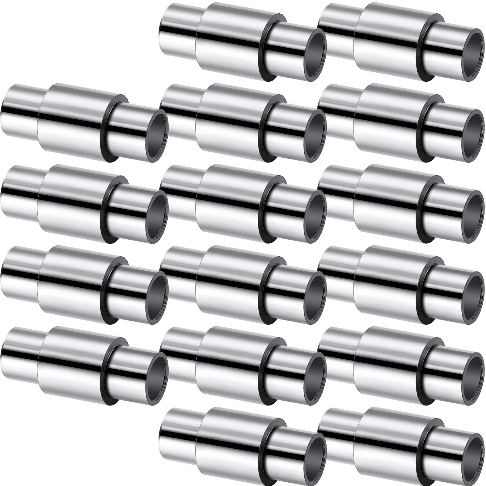 Mudder 16 Pieces Skates Spacers Inline Bearing Axle Aluminum Speed Spacer for 6mm Axles Roller