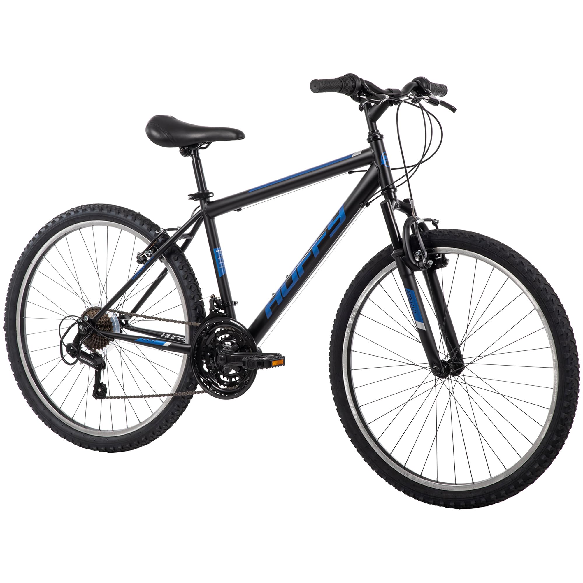 Huffy Stone Mountain 21-Speed Hardtail Mens Mountain Bike, 26-Inch, Matte Black