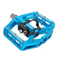 MZYRH MTB Mountain Bike Pedals 3 Bearing Flat Platform Compatible with Dual Function Sealed Clipless Aluminum 9/16 Pedals with C