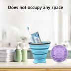 Nintora-C 180Ml+180Ml Collapsible Cup-Silicone Small Foldable-Expandable Folding Drinking-Reusable Portable Mugs Cups With Lids