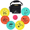 Sportneer Disc Golf Set, 6 Disc Golf Starter Set With Bag For Beginner, Include 2 Disc Golf Putter, 2 Disc Golf Mid Range, 2 Dis