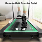 UREVO Smart Treadmill with Height Adjustable Desk Workstation, Compact Foldable Treadmill for Home Office, 9% Auto Incline with