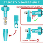 Bucklos Tubeless Presta Valve Stem 40/44/55/60/65/80/100 Mm, Valve Stem Kit With Valve Core Removal Tool For Road Bike/Mountain