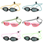 Frienda 12 Sets Bungee Cord Strap Kit, Includes Adjustable Replacement Swimming Goggle Strap Goggle Bungee Strap With Cord Lock