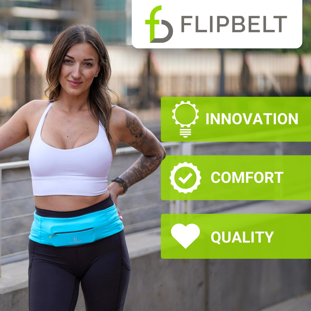 FlipBelt Zipper - White - XL, White, X-Large