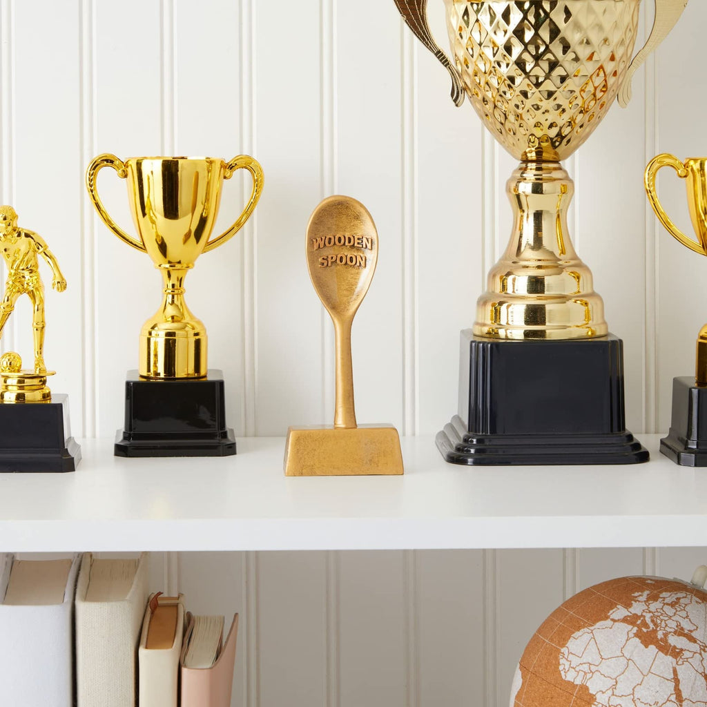 Juvale Golden Spoon Award Cooking Trophy For Chili Cook Off, Baking Contest, Best Cookie, Salsa Competition, Funny Food Prize (2